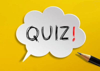 Image of the word quiz in a cloud